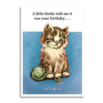 A Little Birdie Told Me It Was Your Birthday Greeting Card