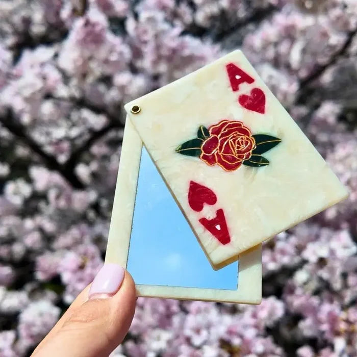 Ace of Hearts Compact Mirror
