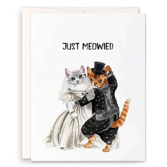 Cat Wedding Card