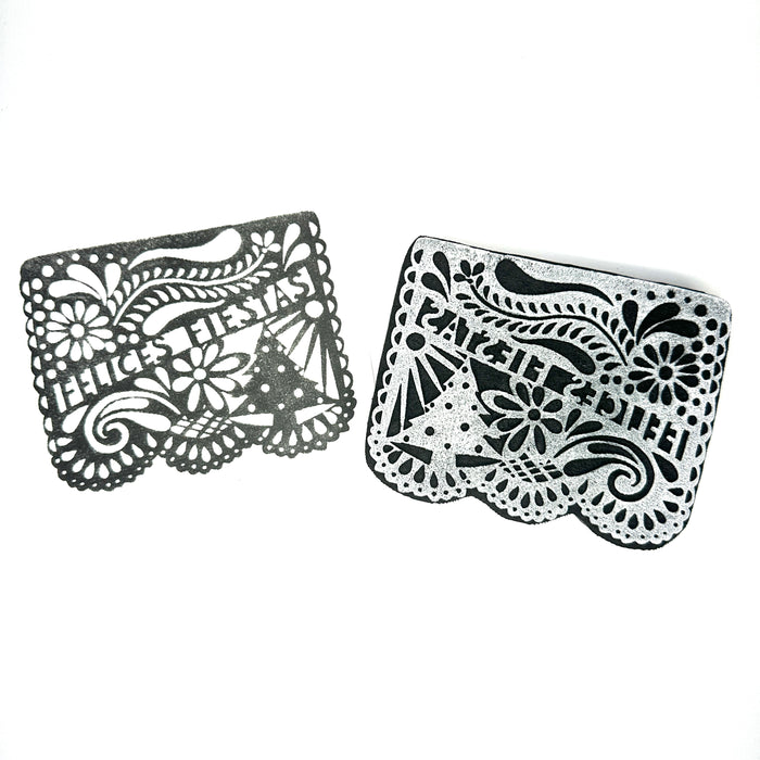 Crafty Chica | Felices Fiesta Flag | Art Foam Stamp