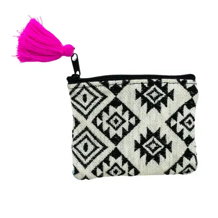 Diamond Embroidered Coin Purse