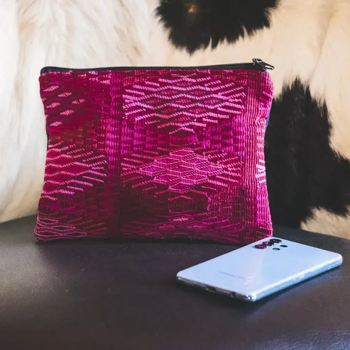 Maya Up-Cycled Huipil Cosmetic Bag
