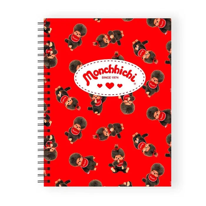 Monchhichi Red Spiral Notebook