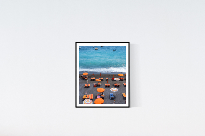 Orange Umbrellas in Positano