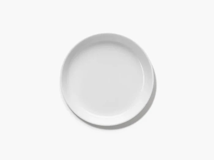 Small Low Plate White