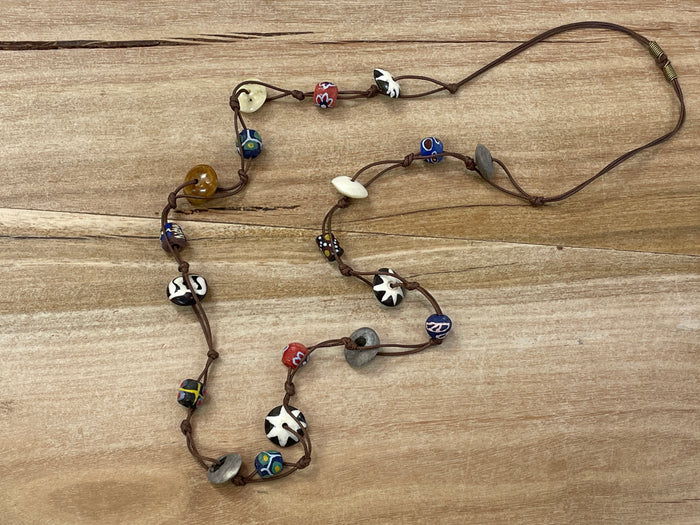 Trade Bead Necklace Long