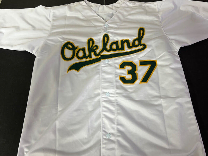 Tyler Soderstrom Oakland A's Auto Signed Custom Jersey Beckett Witness White .