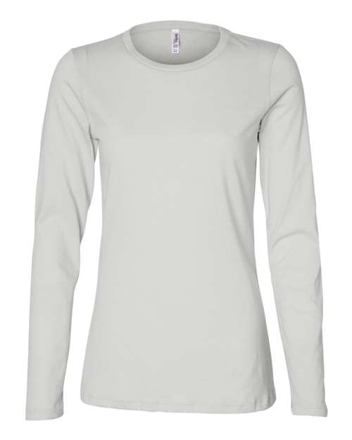 Women’s Relaxed Jersey Long Sleeve Tee - 6450 – alternate view 3