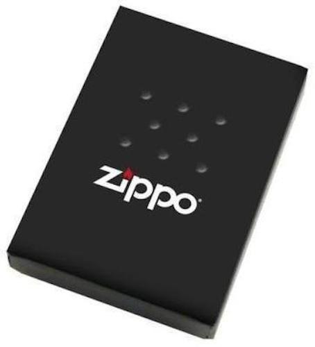 Zippo Lighter - View From Behind Black & White Black Matte - Lighter USA
