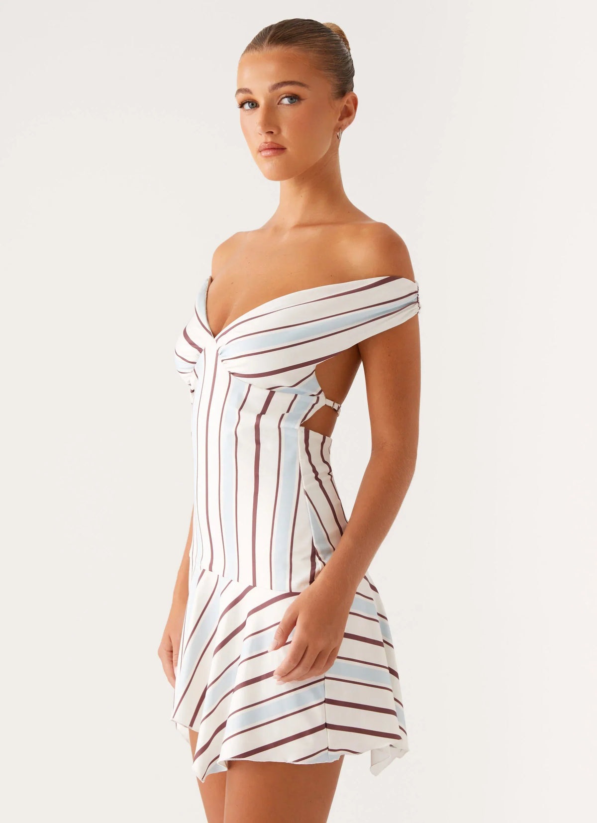 Kirby Mini Dress - Blue Stripe