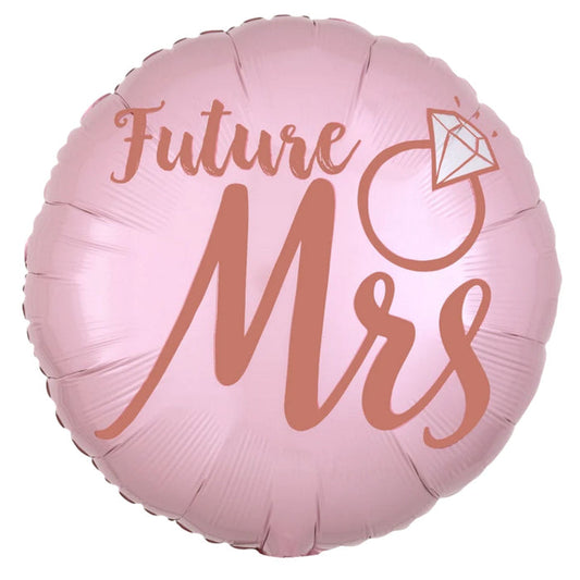 17" Blush Pink Future Mrs/She Said Yes Balloon