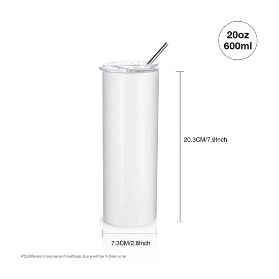 20 oz Skinny Tumbler Blank – alternate view 3