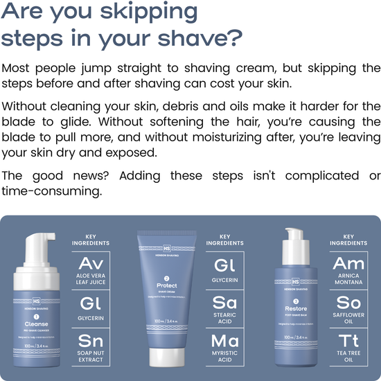 3-Step Shave Routine: pre-Shave/Shave Cream/after-Shave Balm – alternate view 3