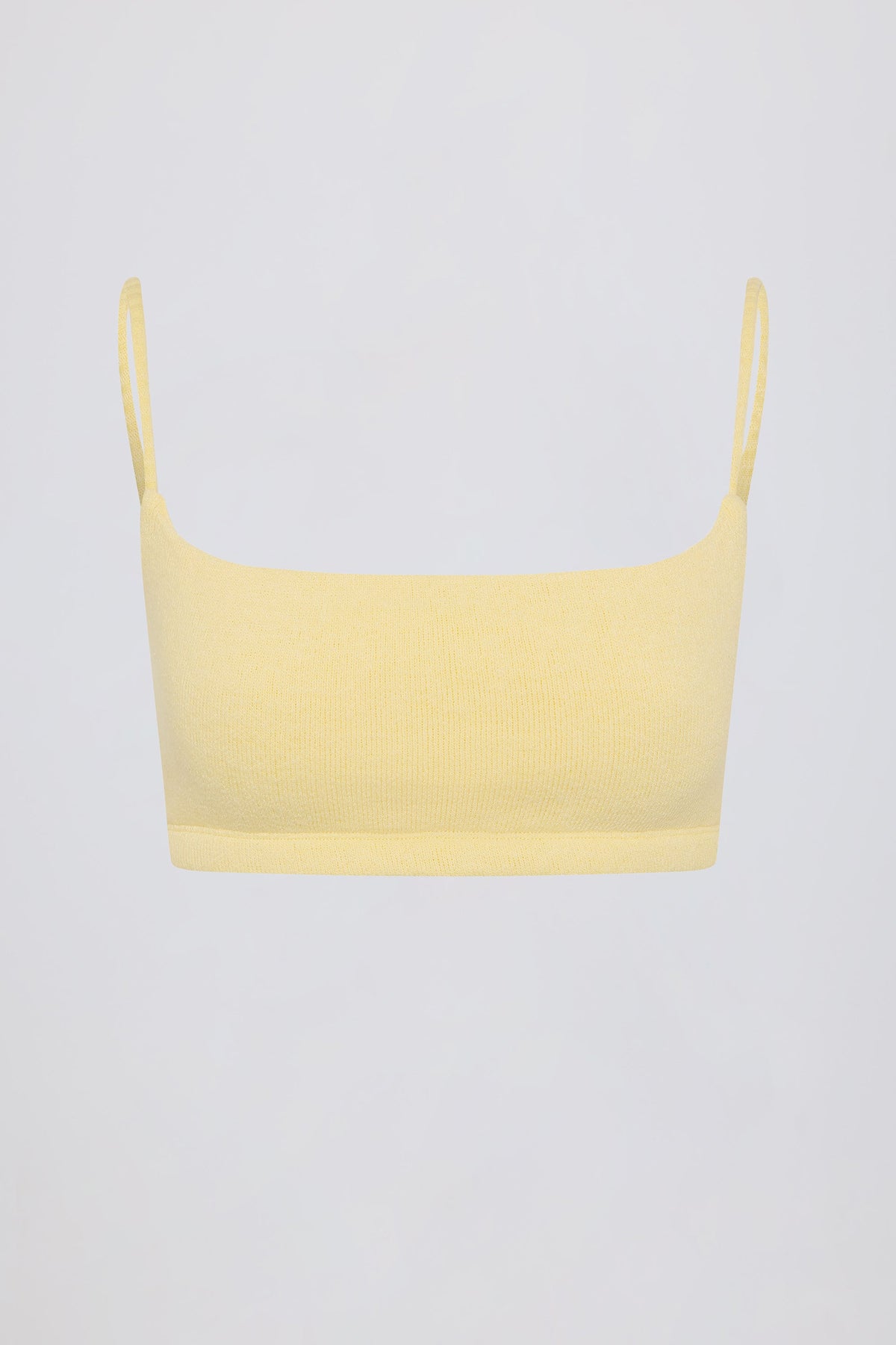 Square-Neck Bralette in Lemon