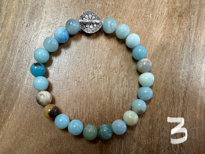 Bracelet - stone single charm