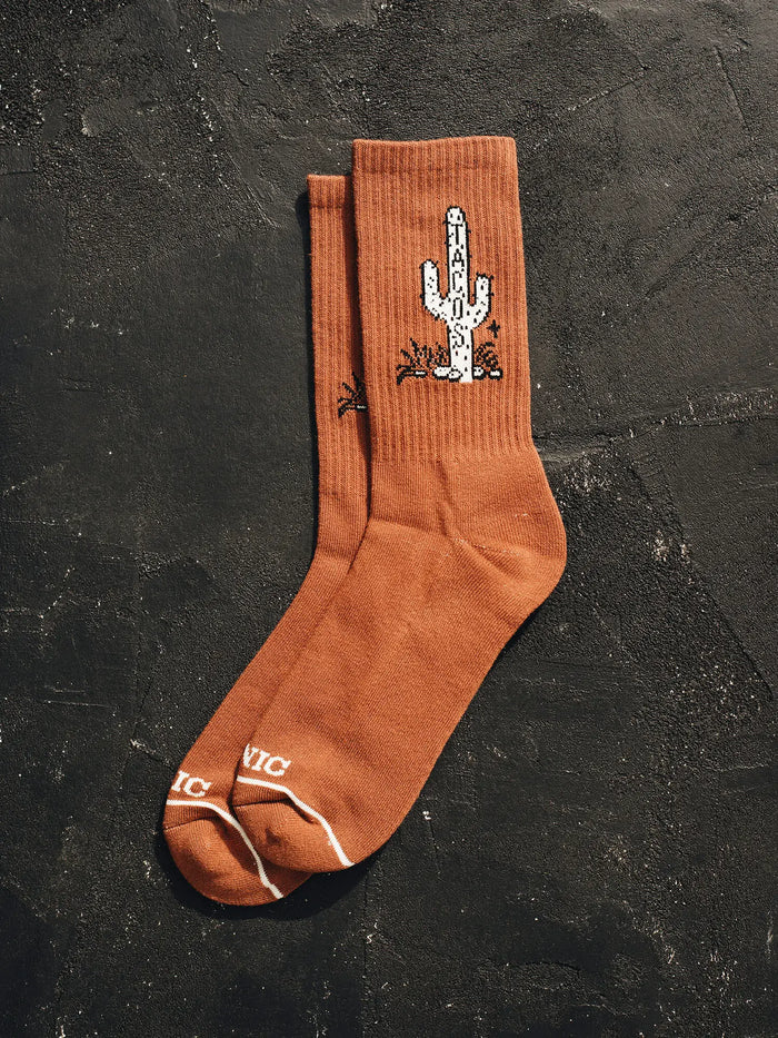 Cactus Taco Crew Socks