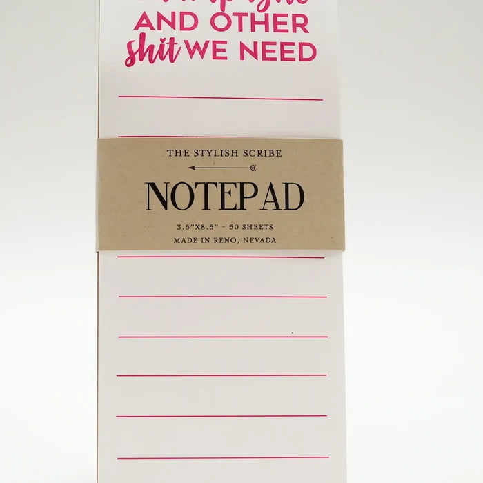 Champagne Lover Notepad