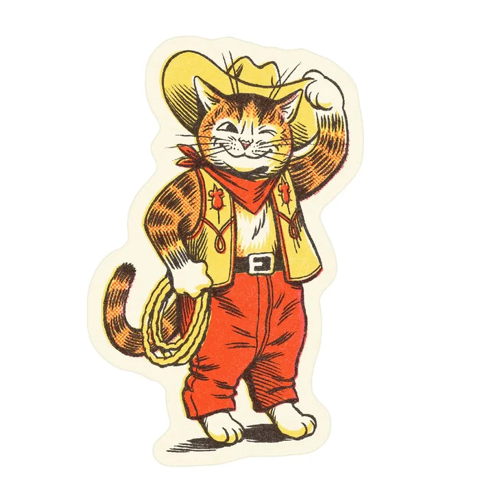 Cowboy Kitty Sticker