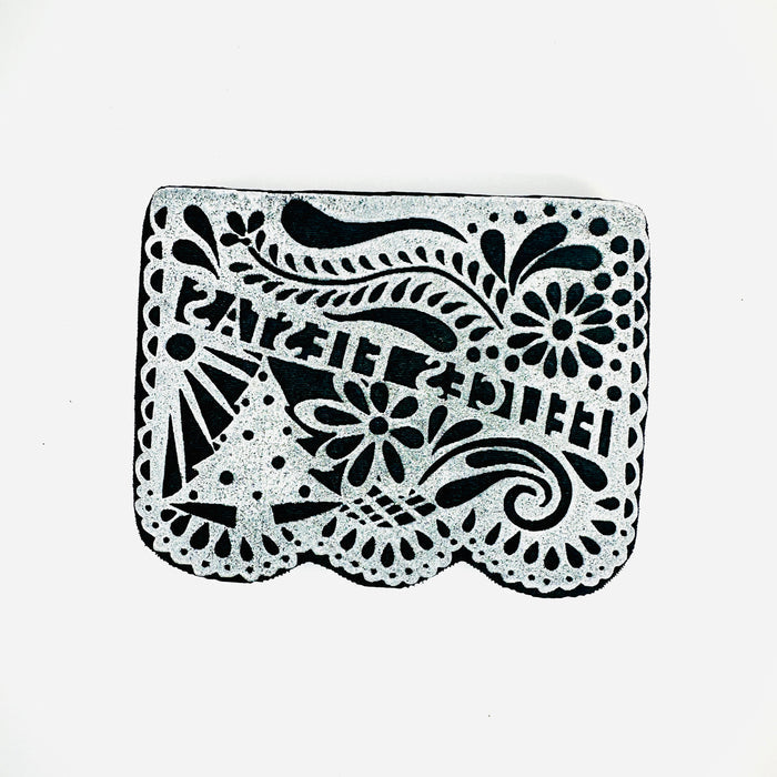 Crafty Chica | Felices Fiesta Flag | Art Foam Stamp