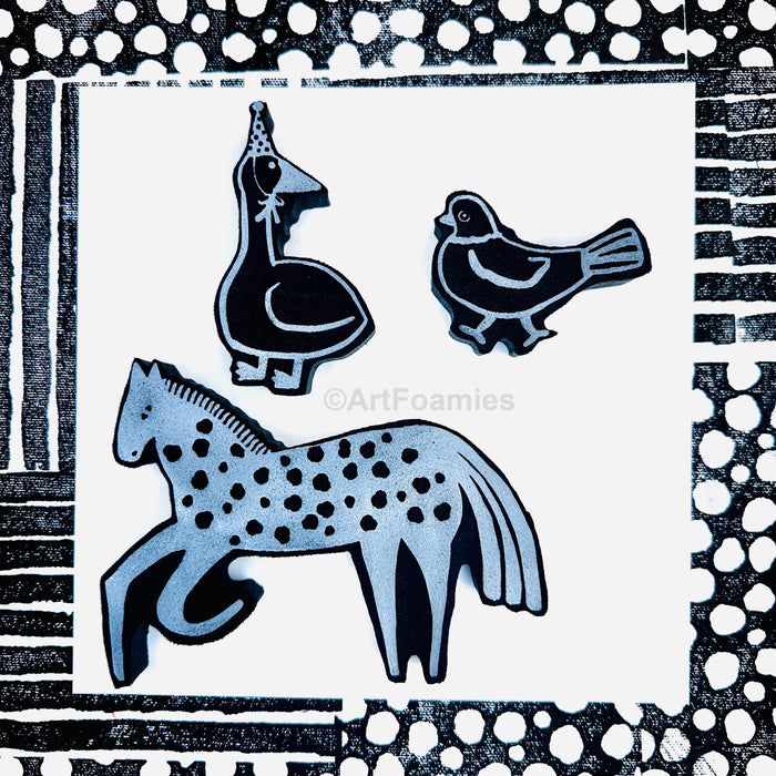Danita Art | Menagerie | Foam Stamps - Set of 3