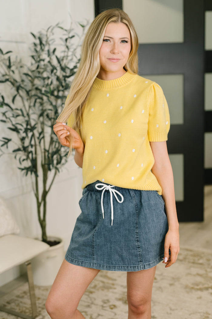 I'd Like to See You Try High Waisted Skort – thick, durable woven fabric, high-waisted – alternate view 5