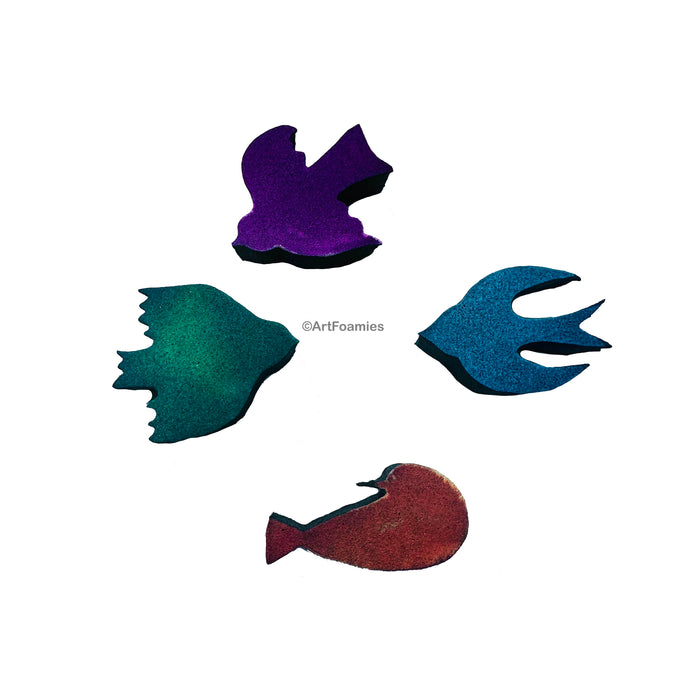 Kae Pea | Birds | Foam Stamps - Set of 4