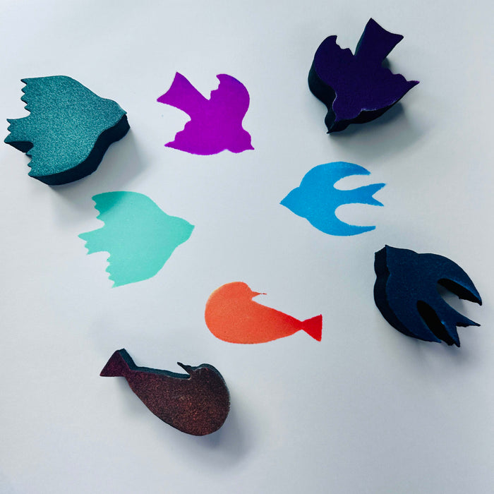 Kae Pea | Birds | Foam Stamps - Set of 4