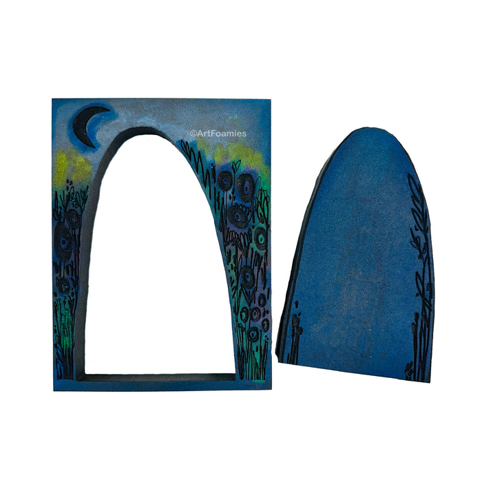Kae Pea | Midnight Portal Imprint Pad | Foam Stamps - Set of 2