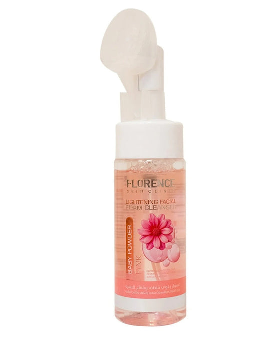 Florence Lightening Facial Foam Cleanser Baby Powder Pink 150 ml pump bottle