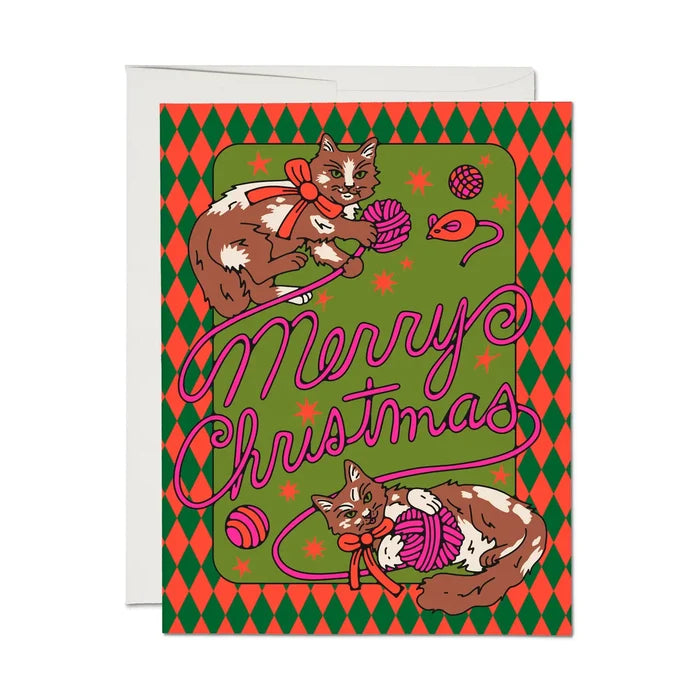 Merry Christmas Cat Card