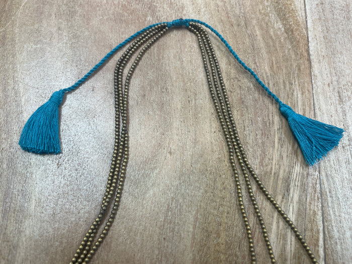 Necklace - 3 row tassel