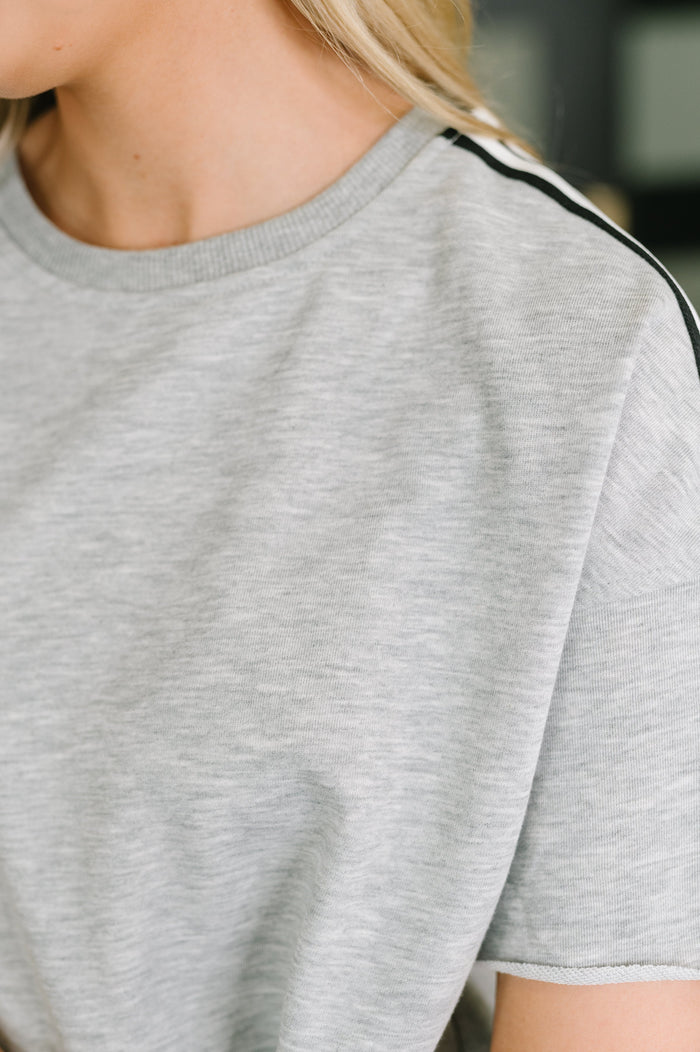 On Your Mind Casual Relaxed Tee – soft jersey knit with high stretch – alternate view 2