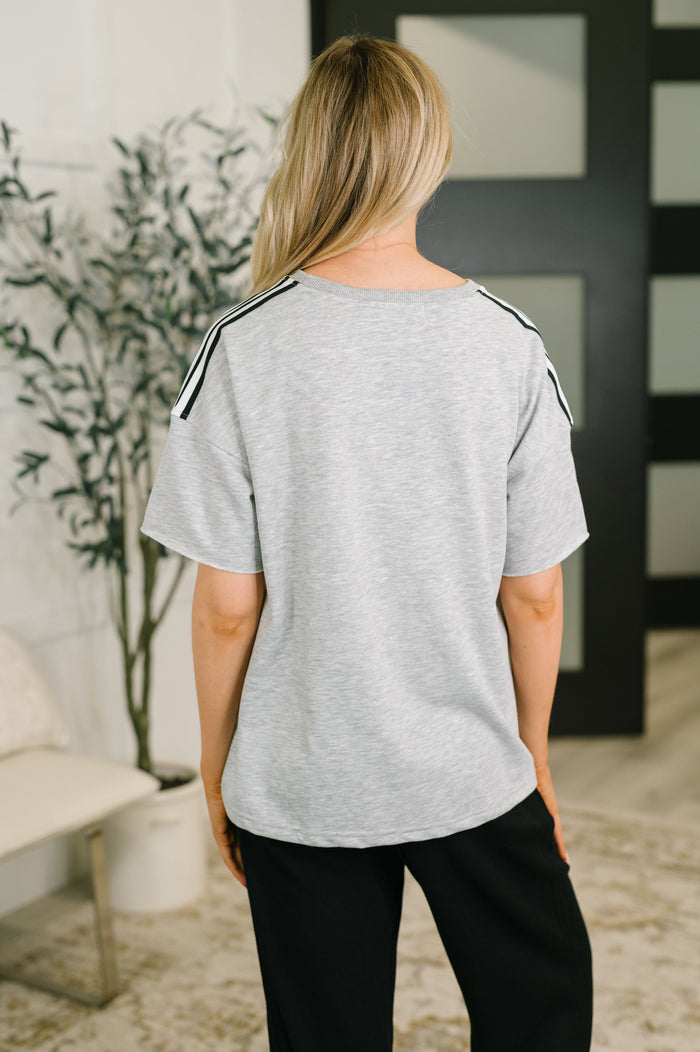 On Your Mind Casual Relaxed Tee – soft jersey knit with high stretch – alternate view 5