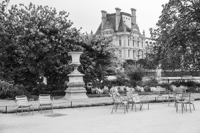 Paris Tuileries Rainy Day