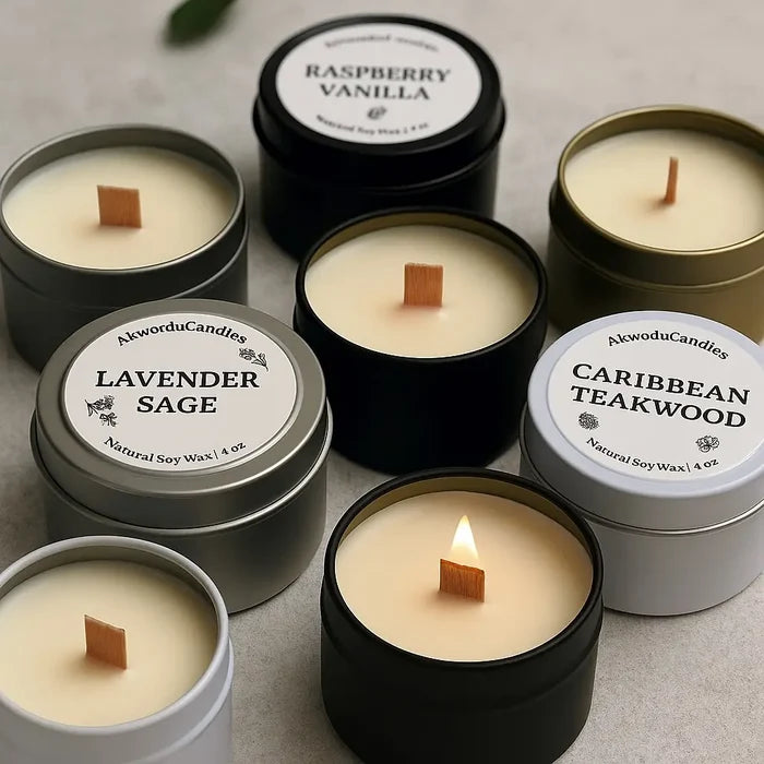 Raspberry Vanilla Soy Wax Candle 4oz