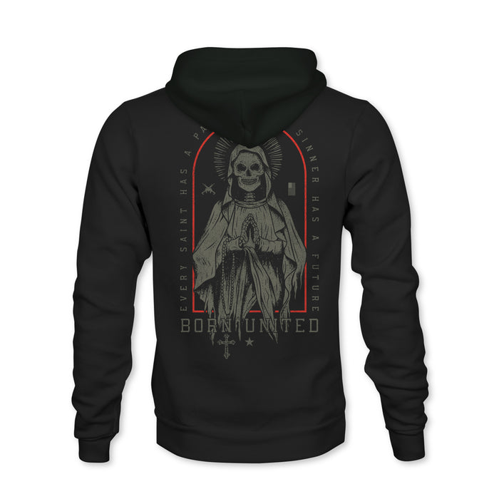 born united - saints and sinners og hoodie back