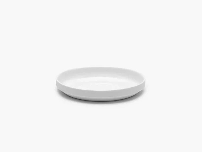 Small Low Plate White