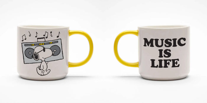 Snoopy Music Is Life Mug
