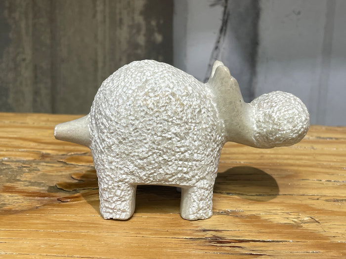 Soapstone hippo textured