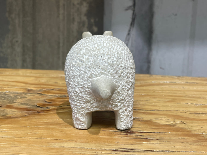 Soapstone hippo textured