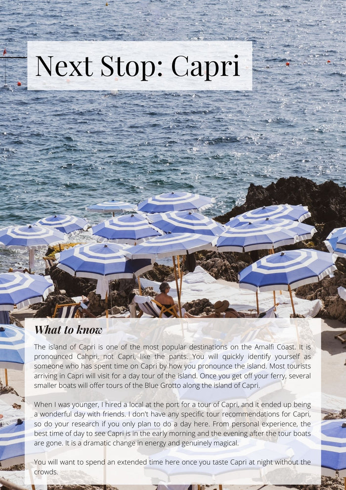 The Amafli Coast Guide