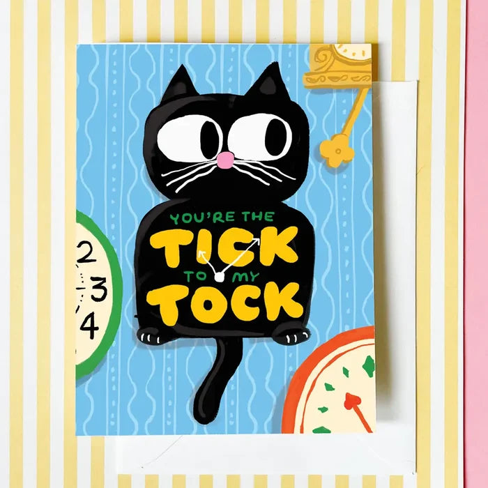 Tick Tock Clock Greeting Card