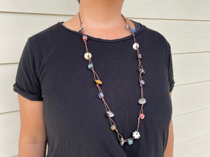 Trade Bead Necklace Long