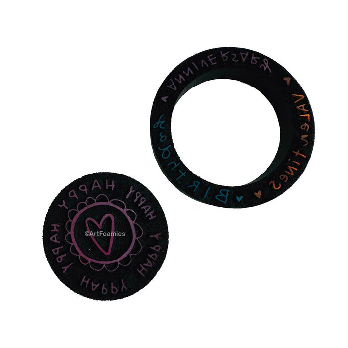 Whimsy Wheel | Happy Happy Happy Wheel | Foam Stamps - Set of 2