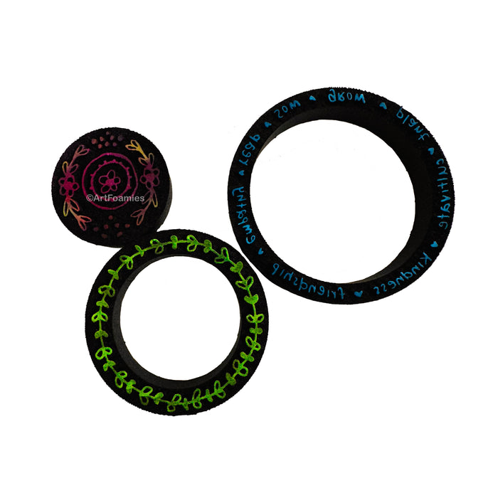 Whimsy Wheel | Plant Kindness Wheel | Foam Stamps - Set of 3