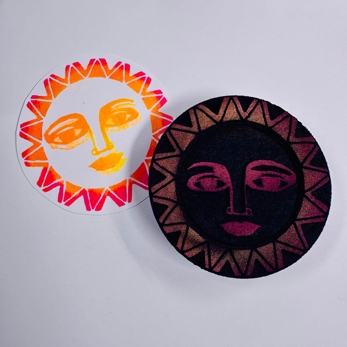 Whimsy Wheel | Sun Wheel | Foam Stamps - Set of 2