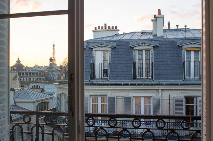 Window onto St Germain at Sunset - Every Day Paris