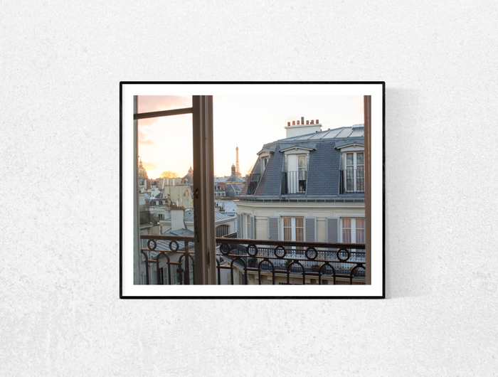 Window onto St Germain at Sunset - Every Day Paris
