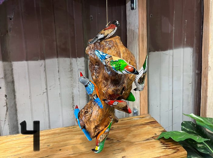 Wood Birds - Party on a Log